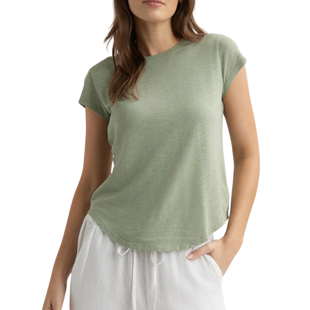 BABY CREW TEE OLIVE GROVE