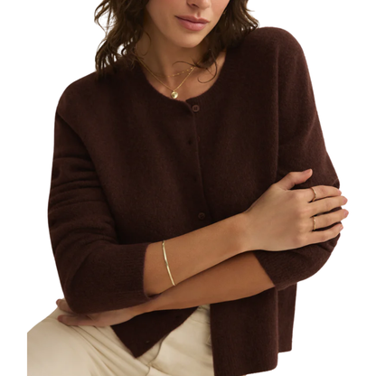 MEDINA CARDIGAN CHOCOLATE CHERRY