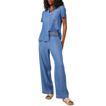 S/S POCKET BUTTON DOWN MOONLIT HAZE WASH