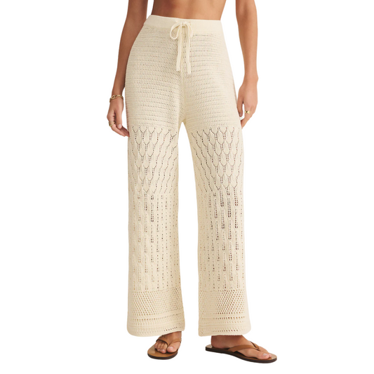 ADIA CROCHET PANT SANDSTONE