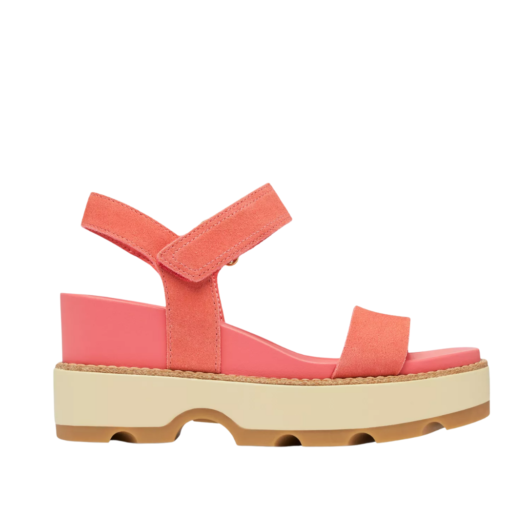 JOANIE STRAP WEDGE CORAL