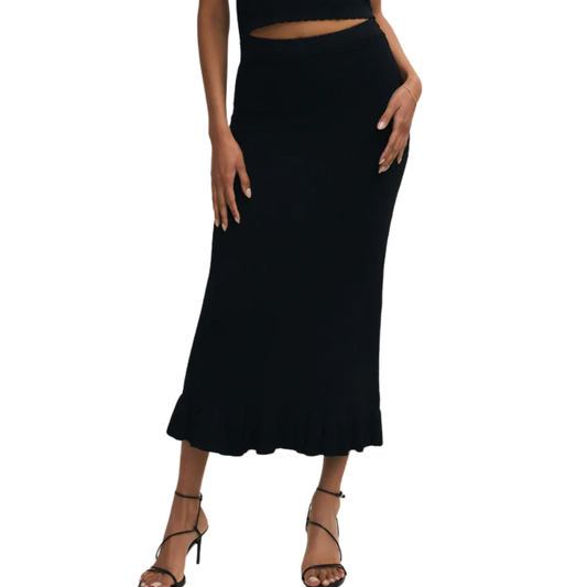 RAMONA SWEATER SKIRT BLACK