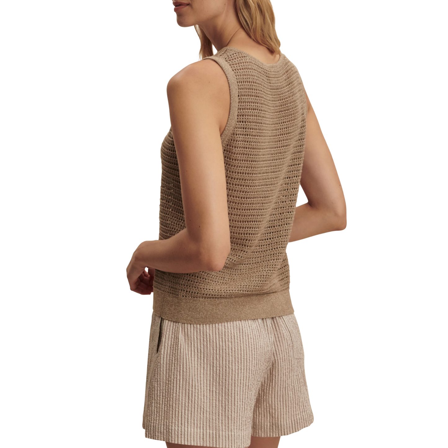 RAMON KNIT TANK TOP SEPIA