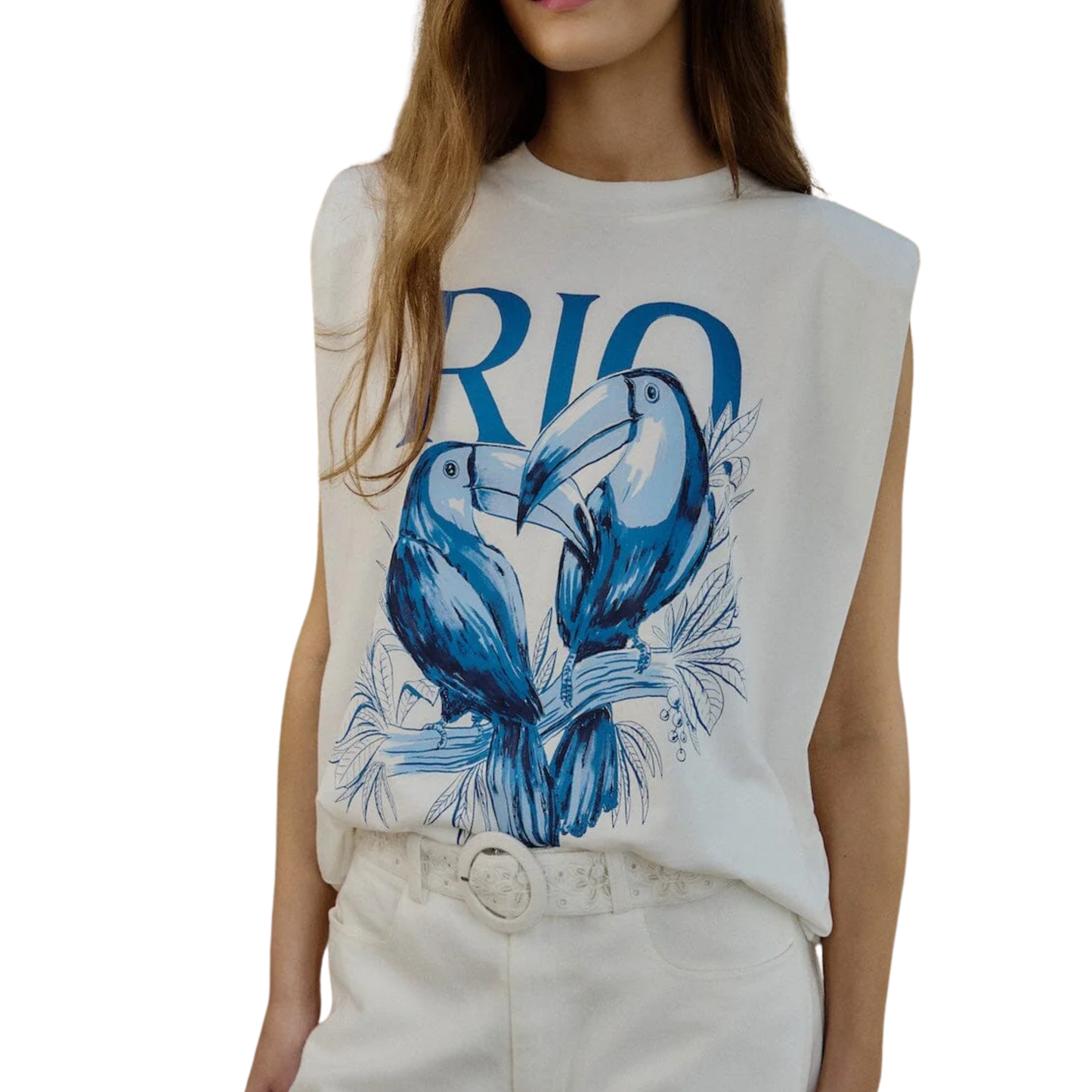 TOUCAN RIO SHOULDER TOP OFF WHITE