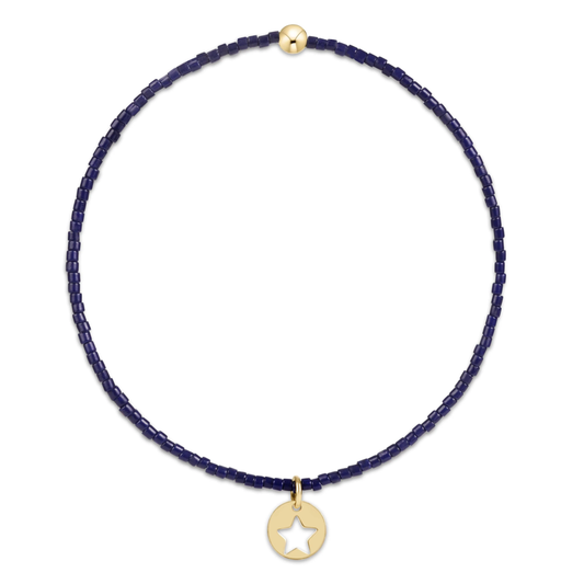 HOPE CLASSIC BRACELET NAVY - STAR SMALL DISC