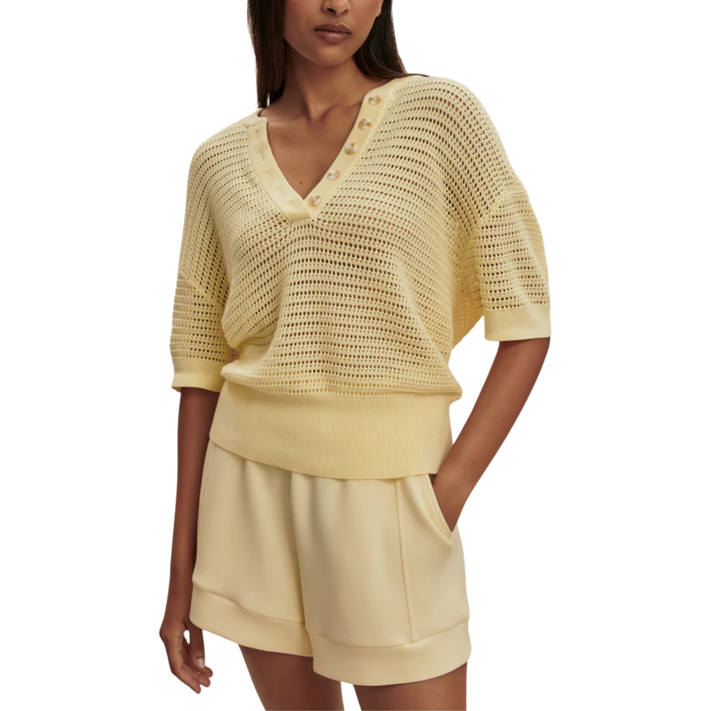 CALLIE KNIT TOP ANISE FLOWER