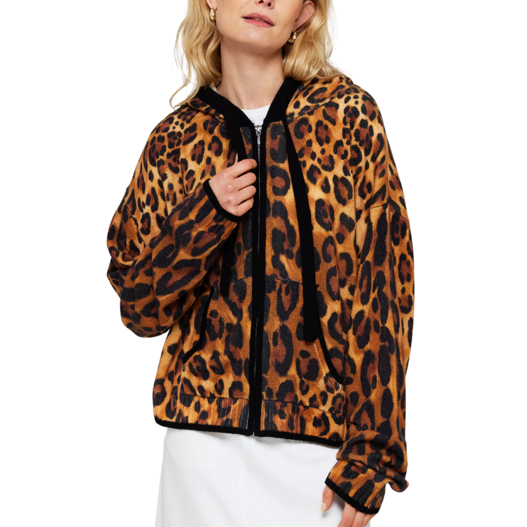 PATSY LEOPARD HOODIE