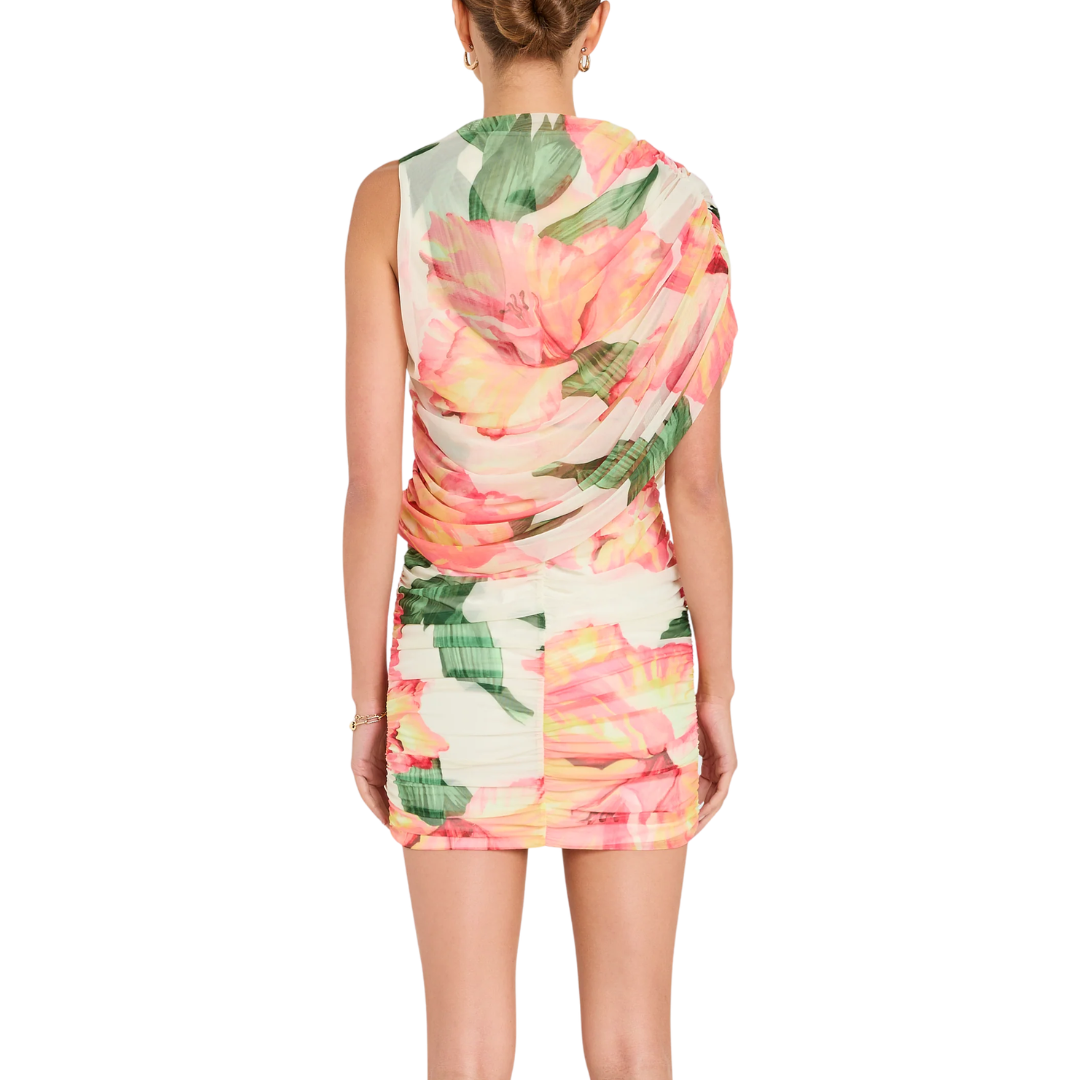 MARCELLE DRESS HIBISCUS FLORAL