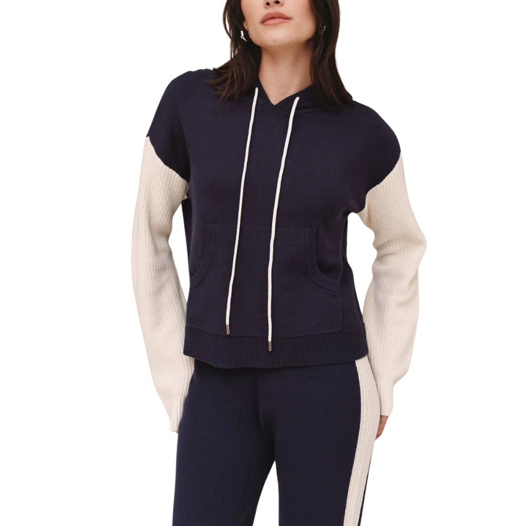 CONTRAST HOODIE MIDNIGHT