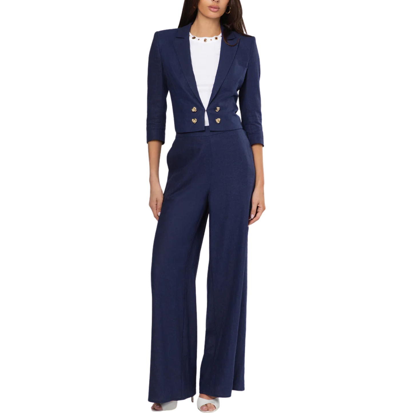KELELA LINEN PANT FRENCH NAVY