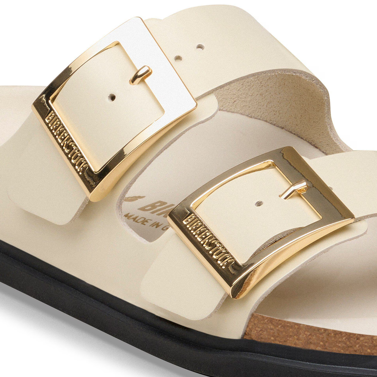 ARIZONA DROPLET BUCKLE SANDAL ECRU