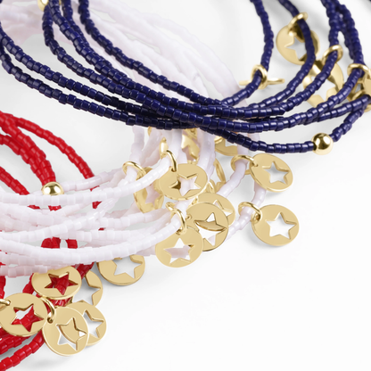 HOPE CLASSIC BRACELET WHITE - STAR SMALL DISC