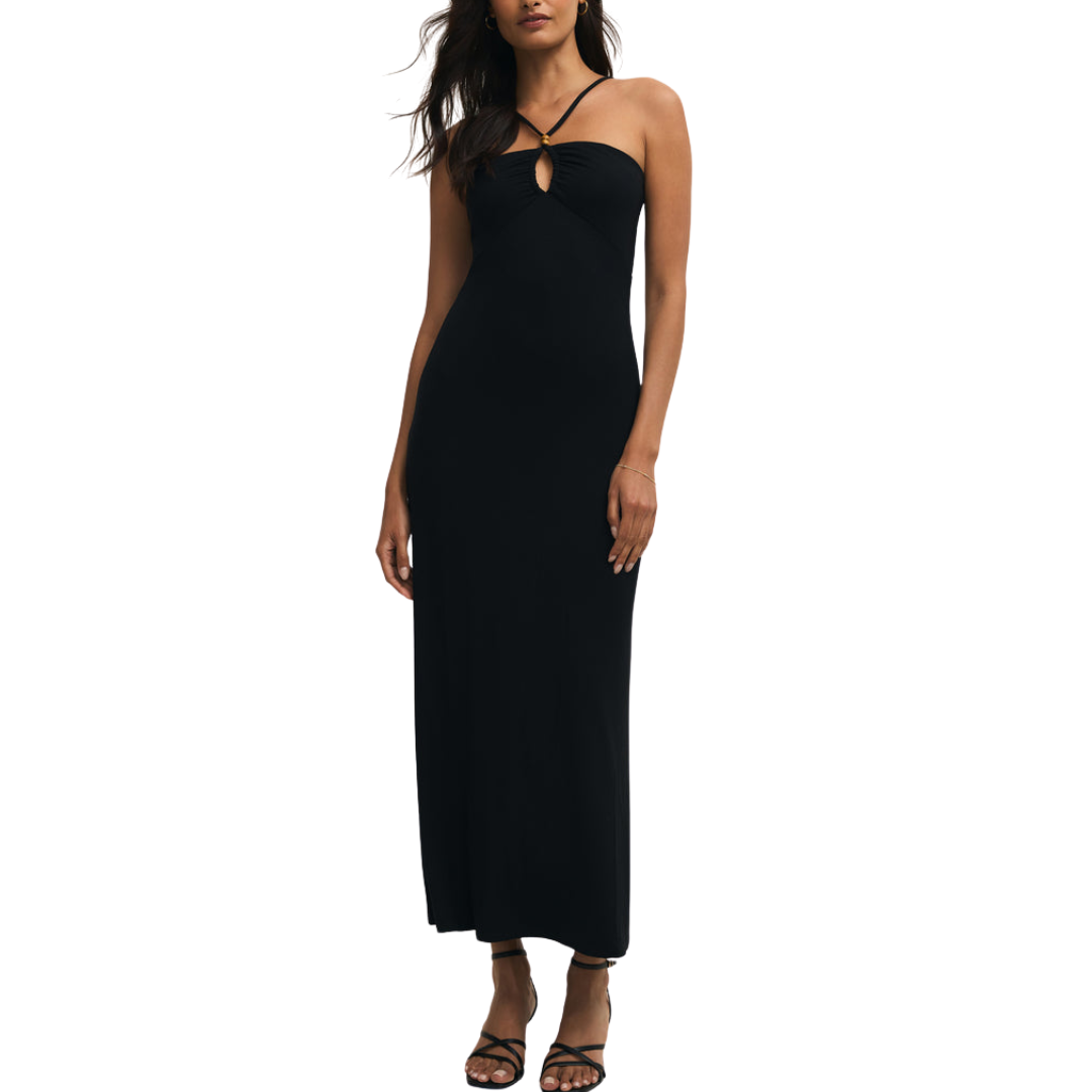 ASTORIA MIDI DRESS BLACK