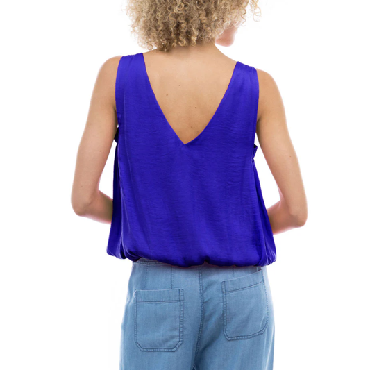 LILY VNECK BUBBLE TOP CAPRI