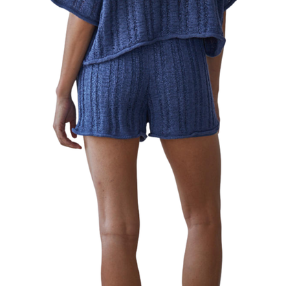 SWEATER SHORTS NAVY
