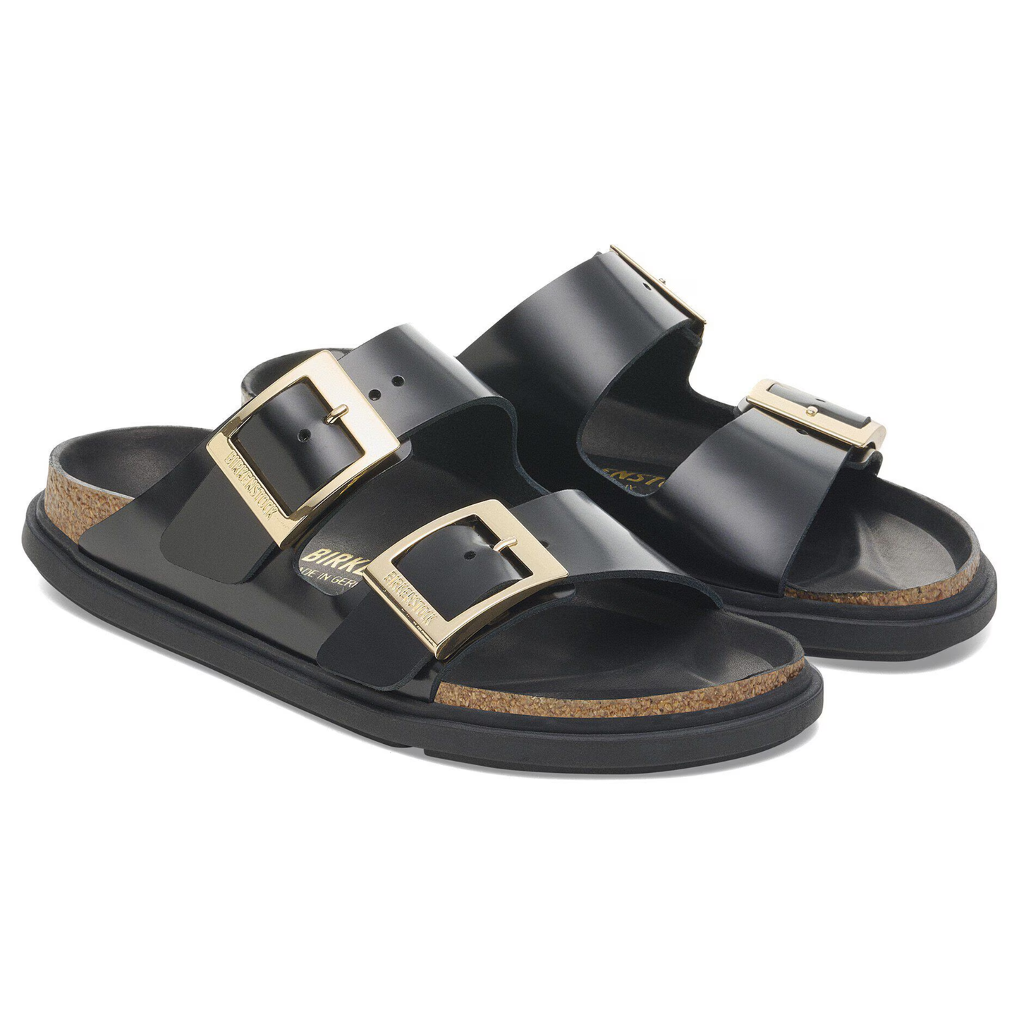 ARIZONA DROPLET BUCKLE SANDAL BLACK
