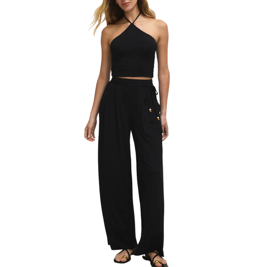 LYDIA WIDE LEG PANT BLACK