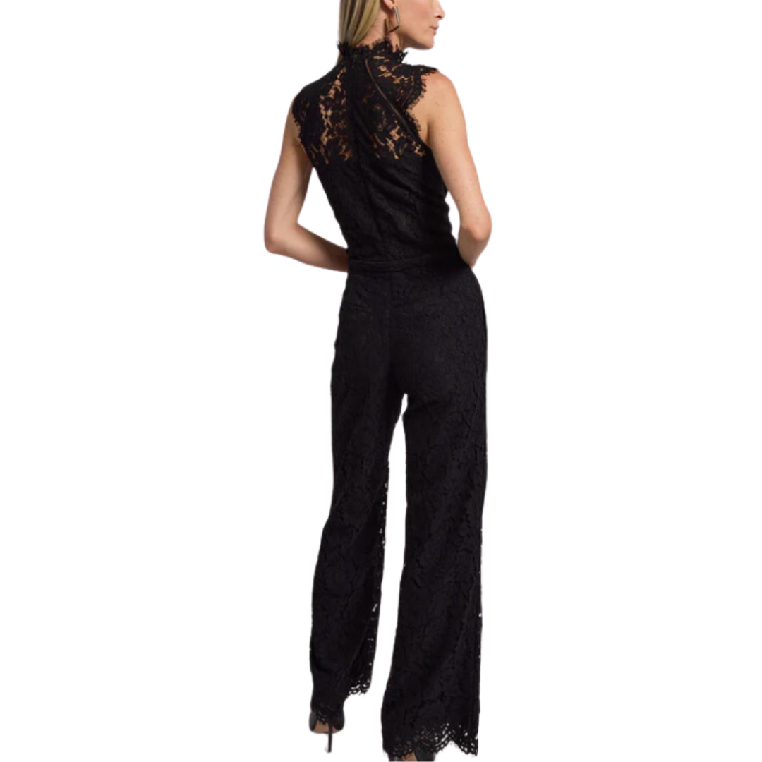 JIN LACE JUMPSUIT BLACK