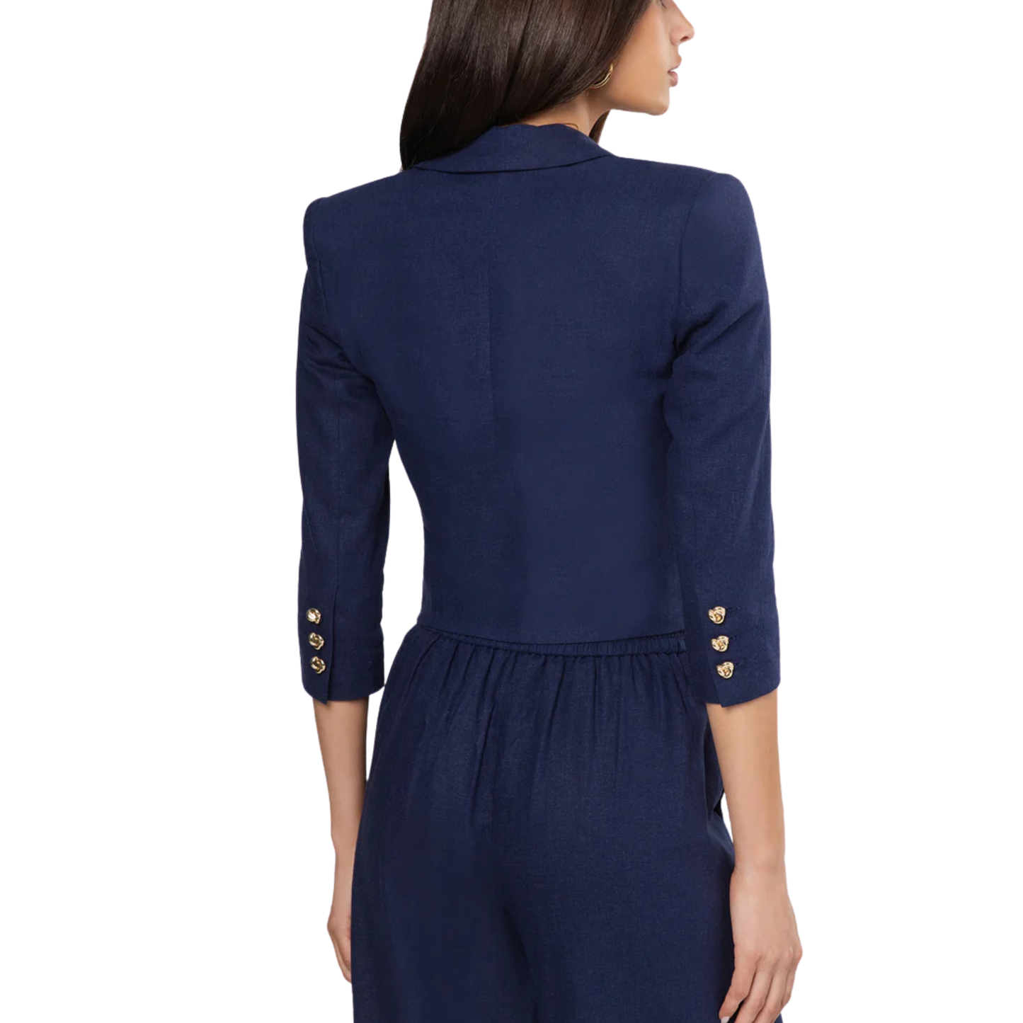 EMMELINE LINEN BLAZER FRENCH NAVY