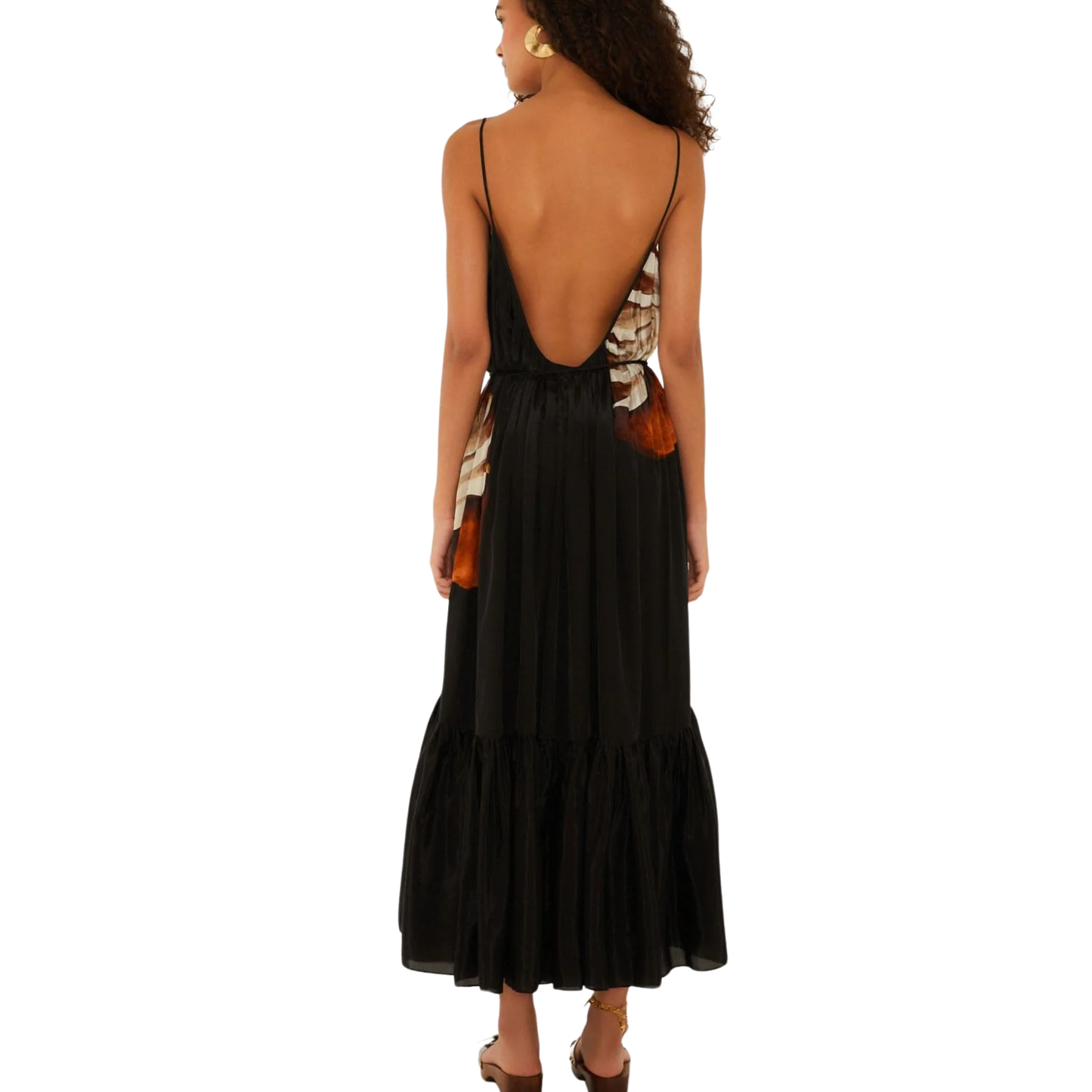 AMMONITE SLEEVELESS MAXI DRESS BLACK