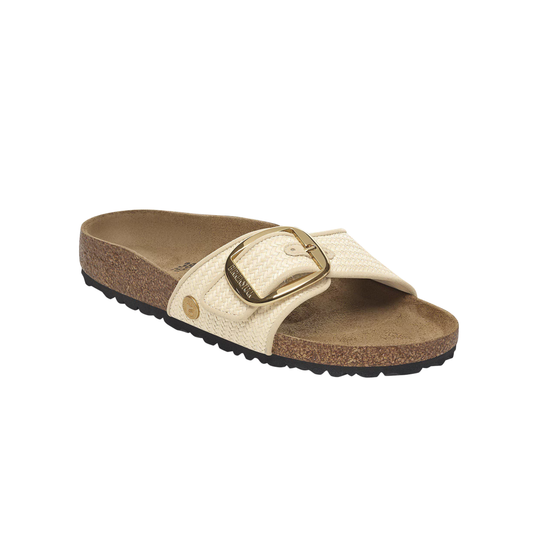 MADRID BIG BUCKLE RAFFIA NATURALE