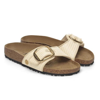 MADRID BIG BUCKLE RAFFIA NATURALE