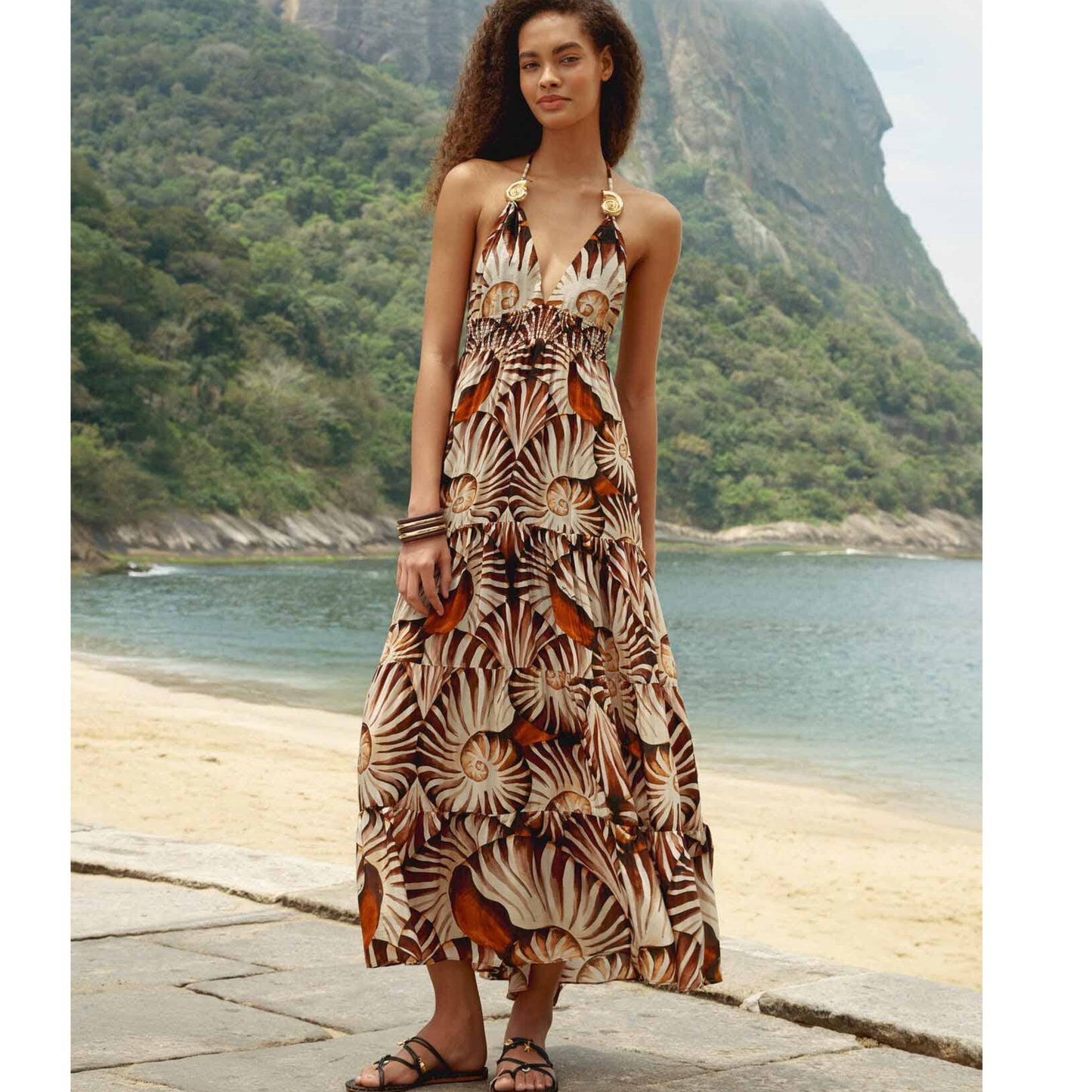 AMMONITE KNOT MAXI DRESS
