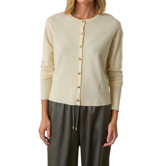 NIA KNIT CARDIGAN IVORY