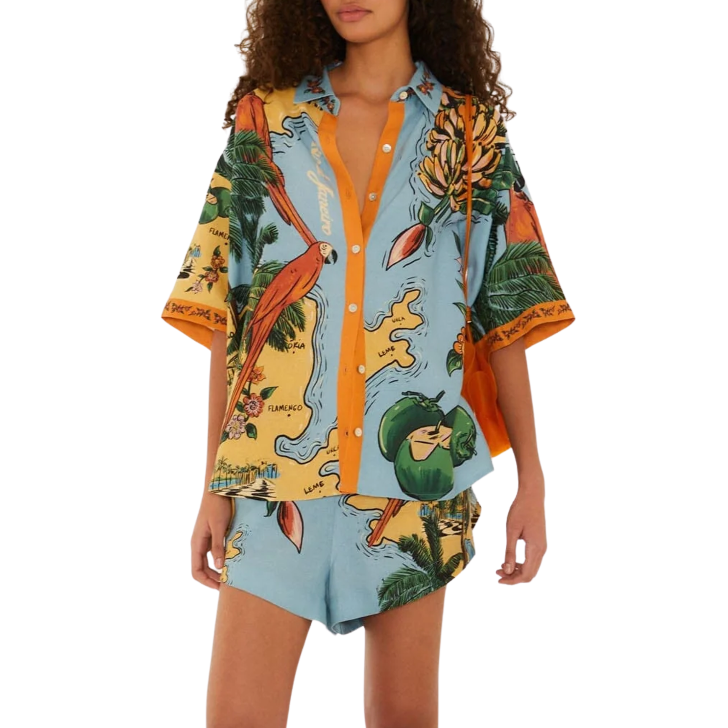BEACHES PATH BUTTON DOWN SHIRT