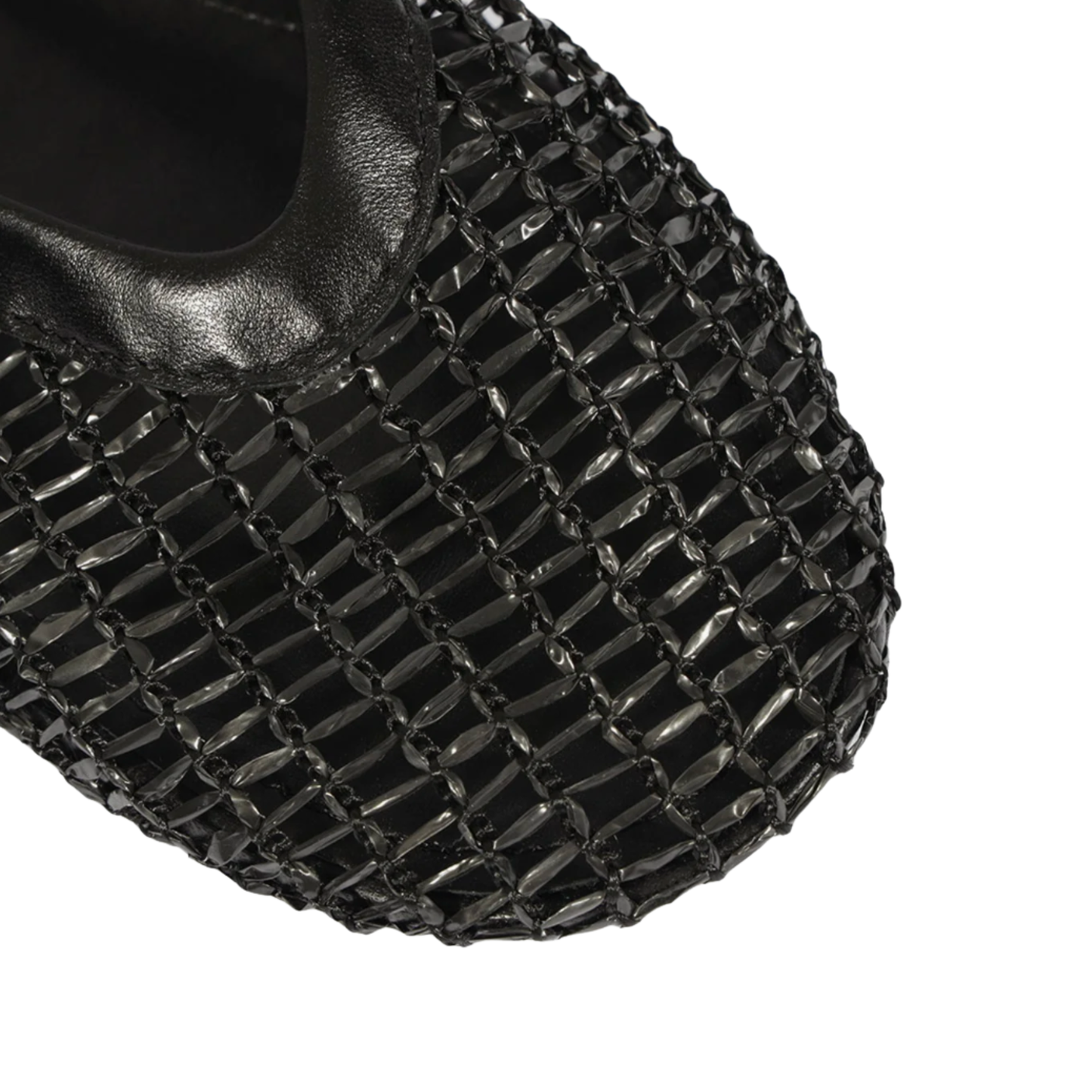 SYLVIE MESH FLAT BLACK