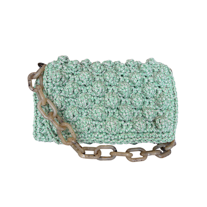 MINT BUBBLE BAG  TORTOISE CHAIN