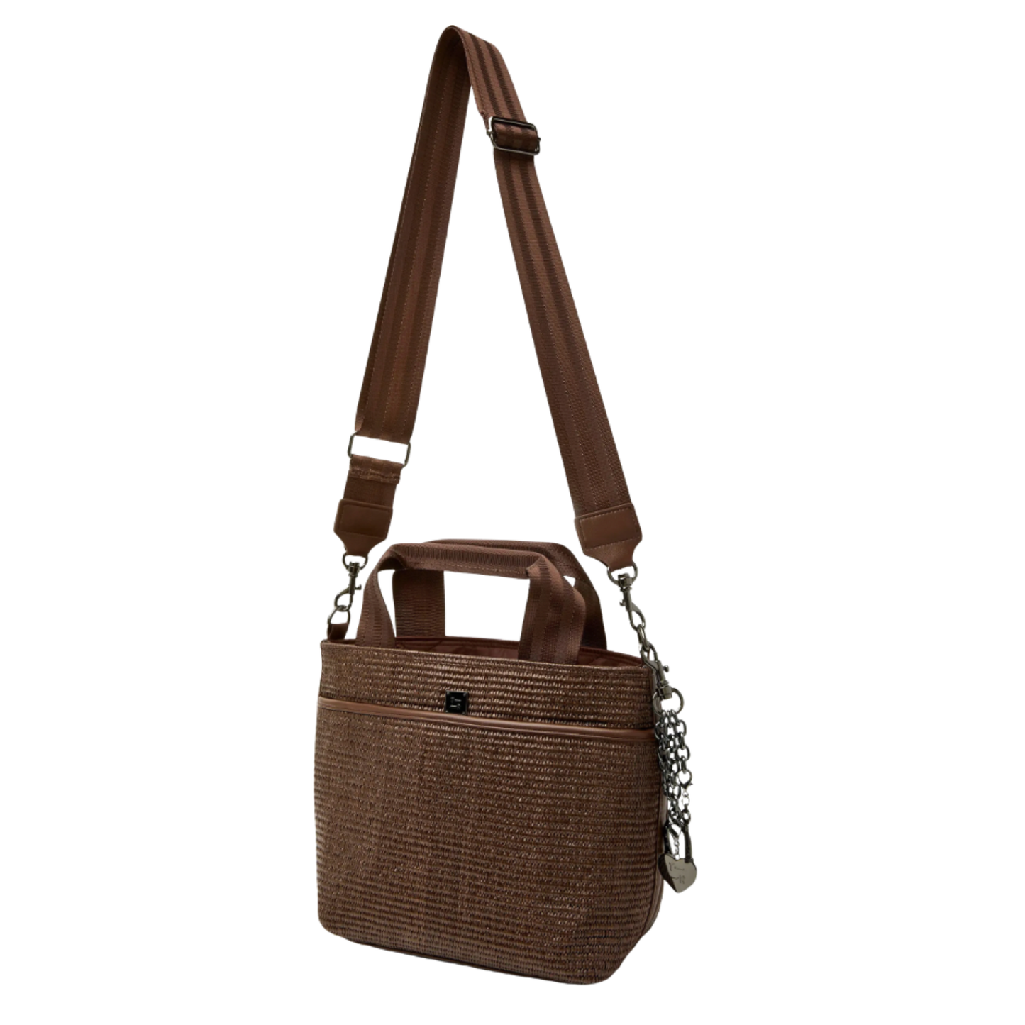 ESCAPE BAG ESPRESSO RAFFIA