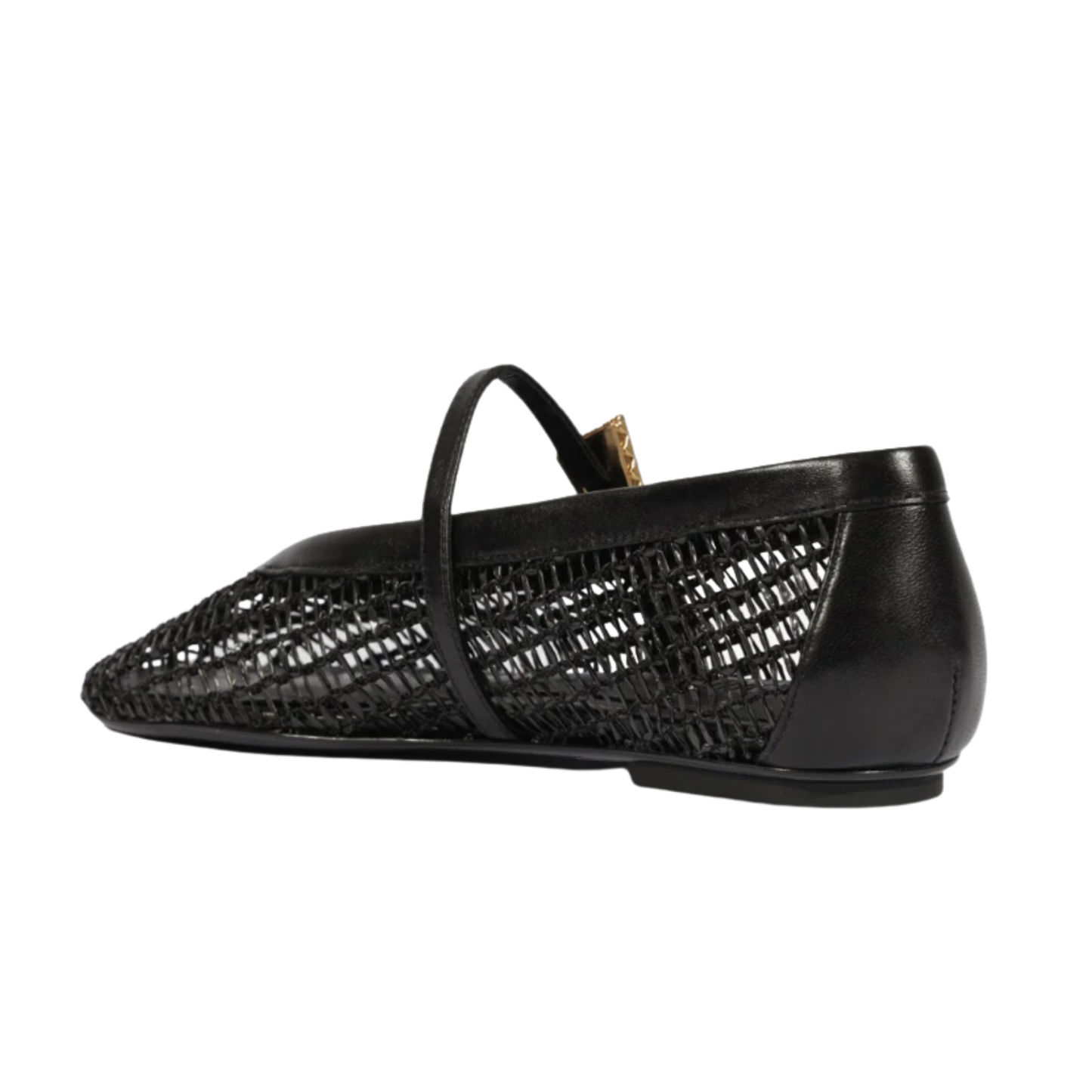 SYLVIE MESH FLAT BLACK