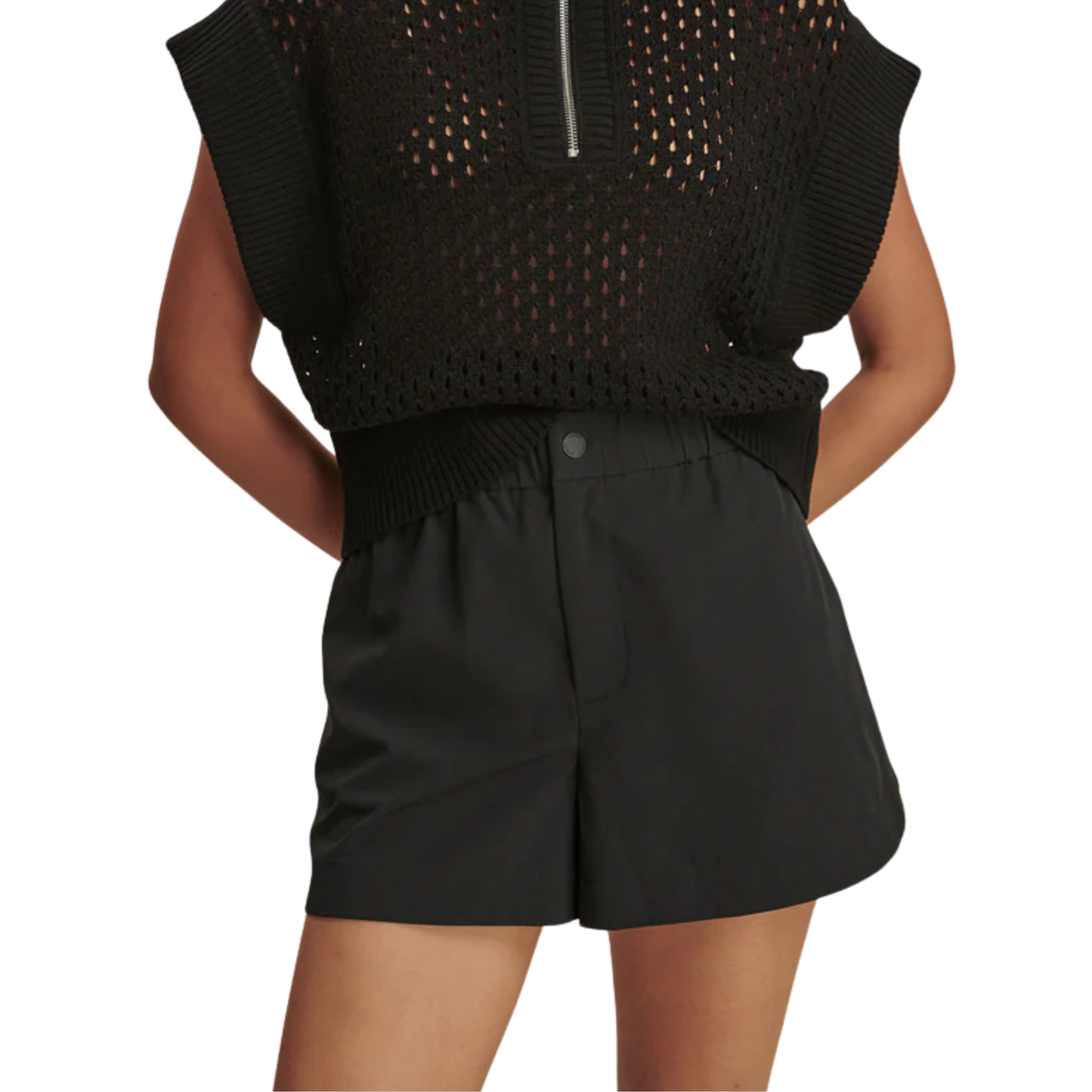 NILA MID RISE SHORT 3.5 BLACK