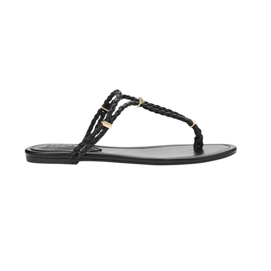 CORDELIA FLAT SANDAL BLACK