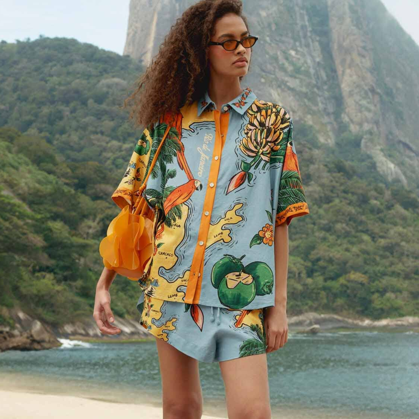 BEACHES PATH BUTTON DOWN SHIRT