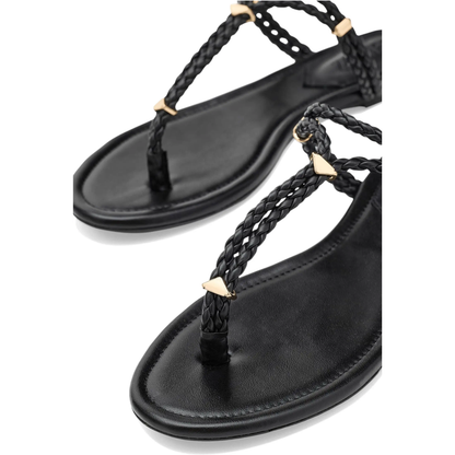 CORDELIA FLAT SANDAL BLACK