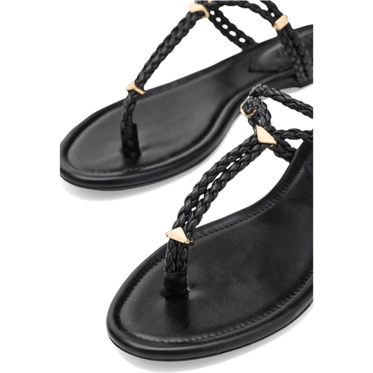CORDELIA FLAT SANDAL BLACK