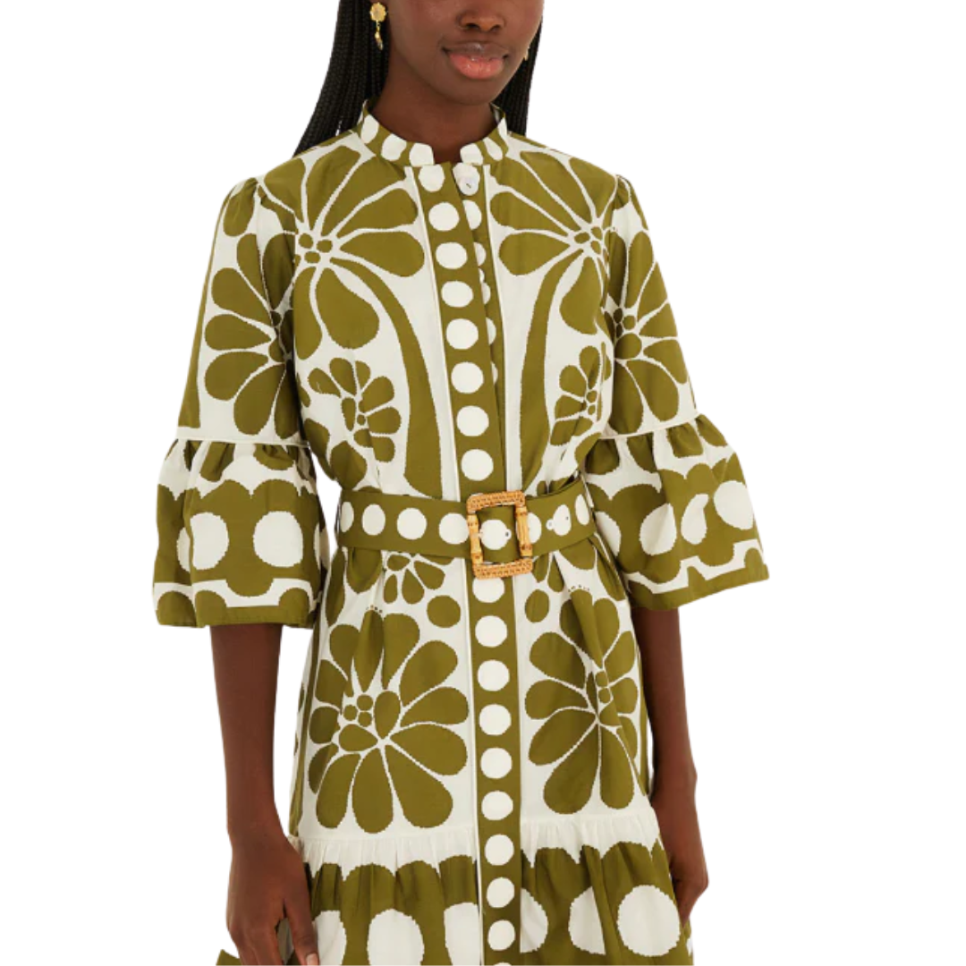 PALERMO GREEN MINI DRESS