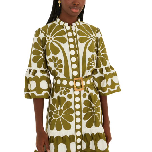 PALERMO GREEN MINI DRESS