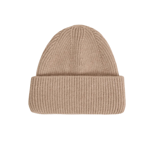 SNOW CAP BEANIE HEATHER TAUPE