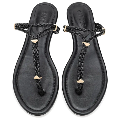 CORDELIA FLAT SANDAL BLACK