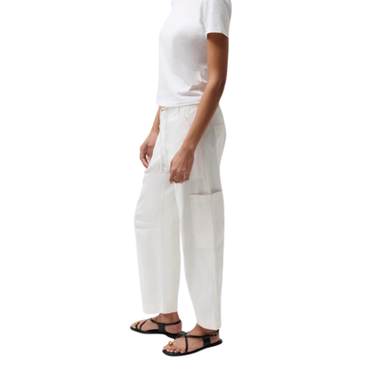 SABRINA TIE PANT WHITE