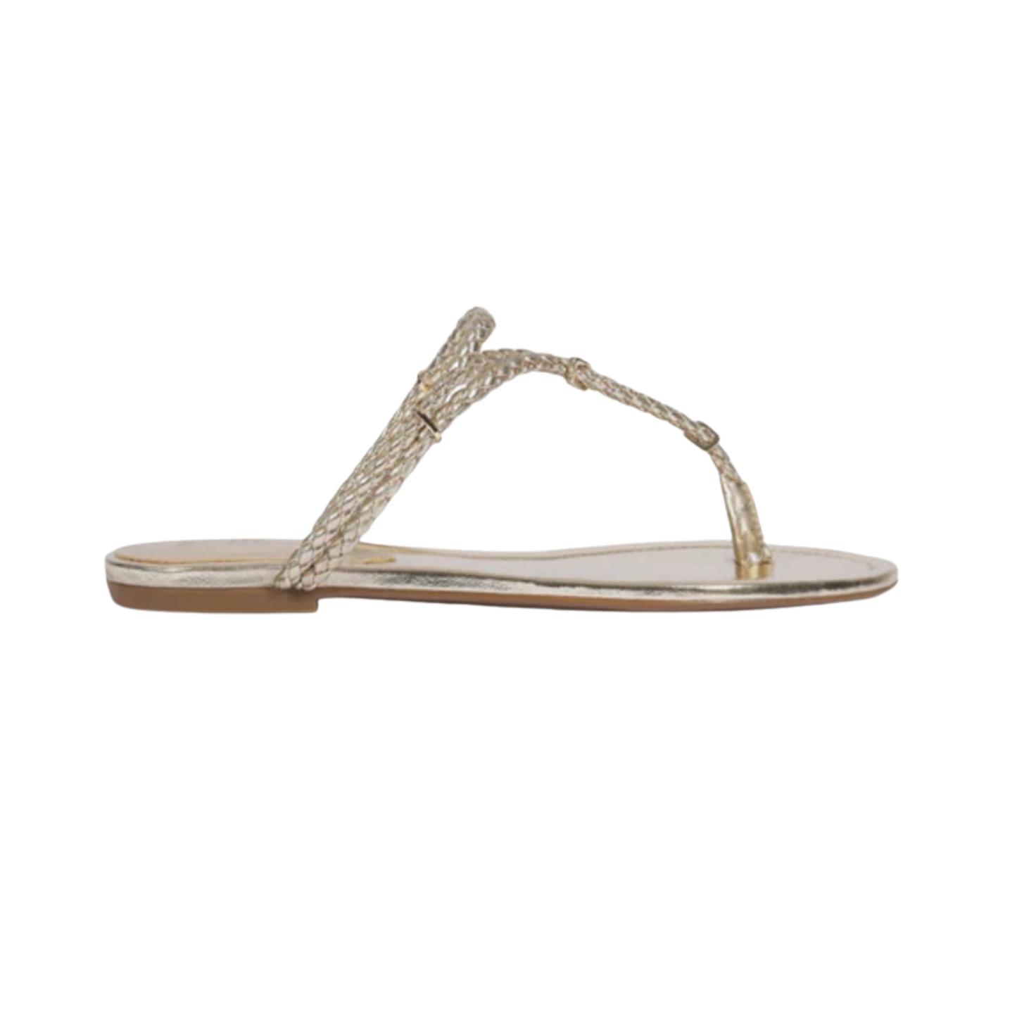 CORDELIA FLAT SANDAL PLATINUM