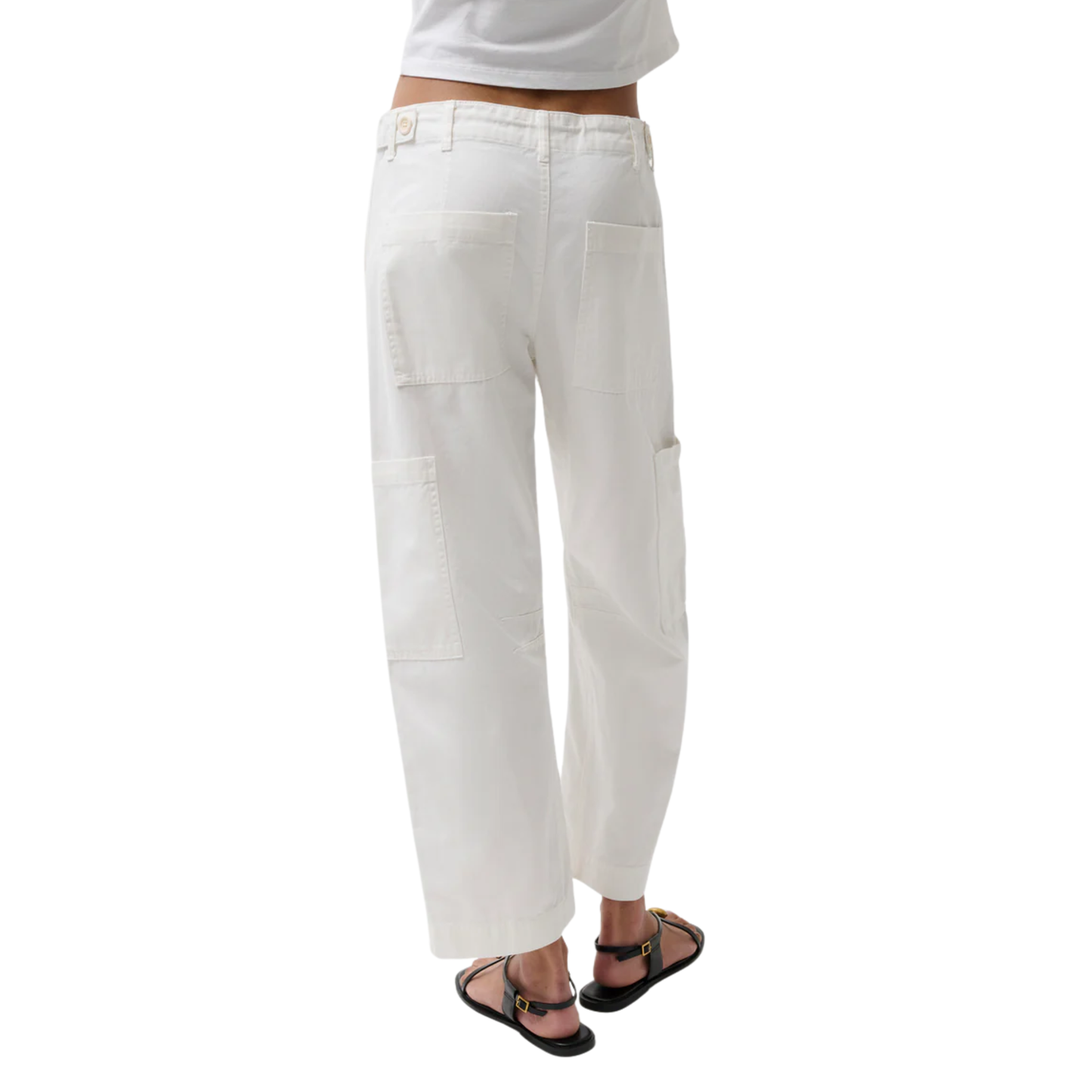 SABRINA TIE PANT WHITE