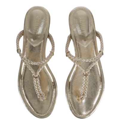 CORDELIA FLAT SANDAL PLATINUM