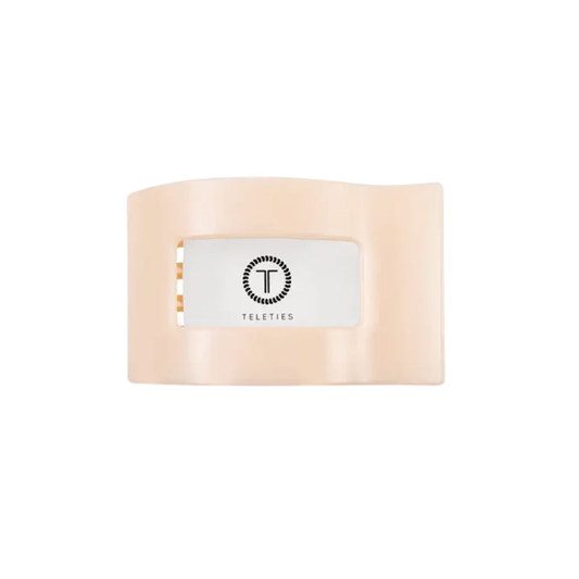 RECTANGLE FLAT SMALL CLIP ALMOND