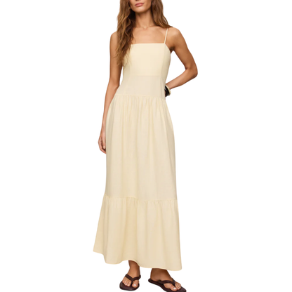 GEORGIE MAXI DRESS LEMON CHIFFON