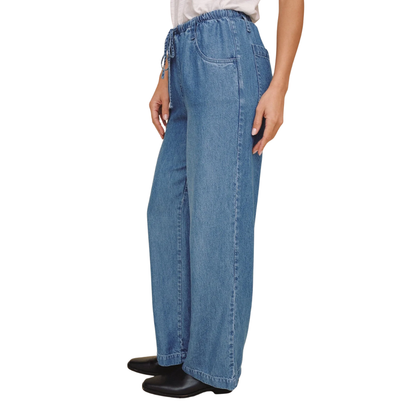 DRAWSTRING JEAN INDIGO MIST WASH