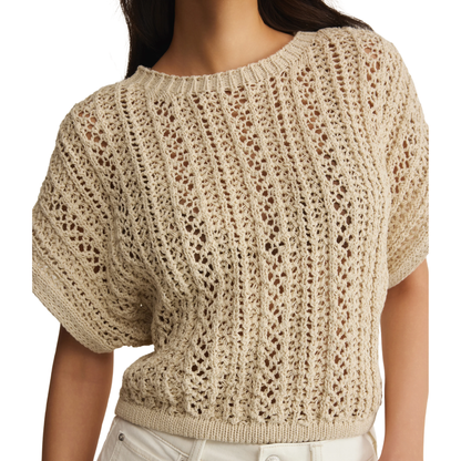 BALLAST CROCHET TOP NATURAL